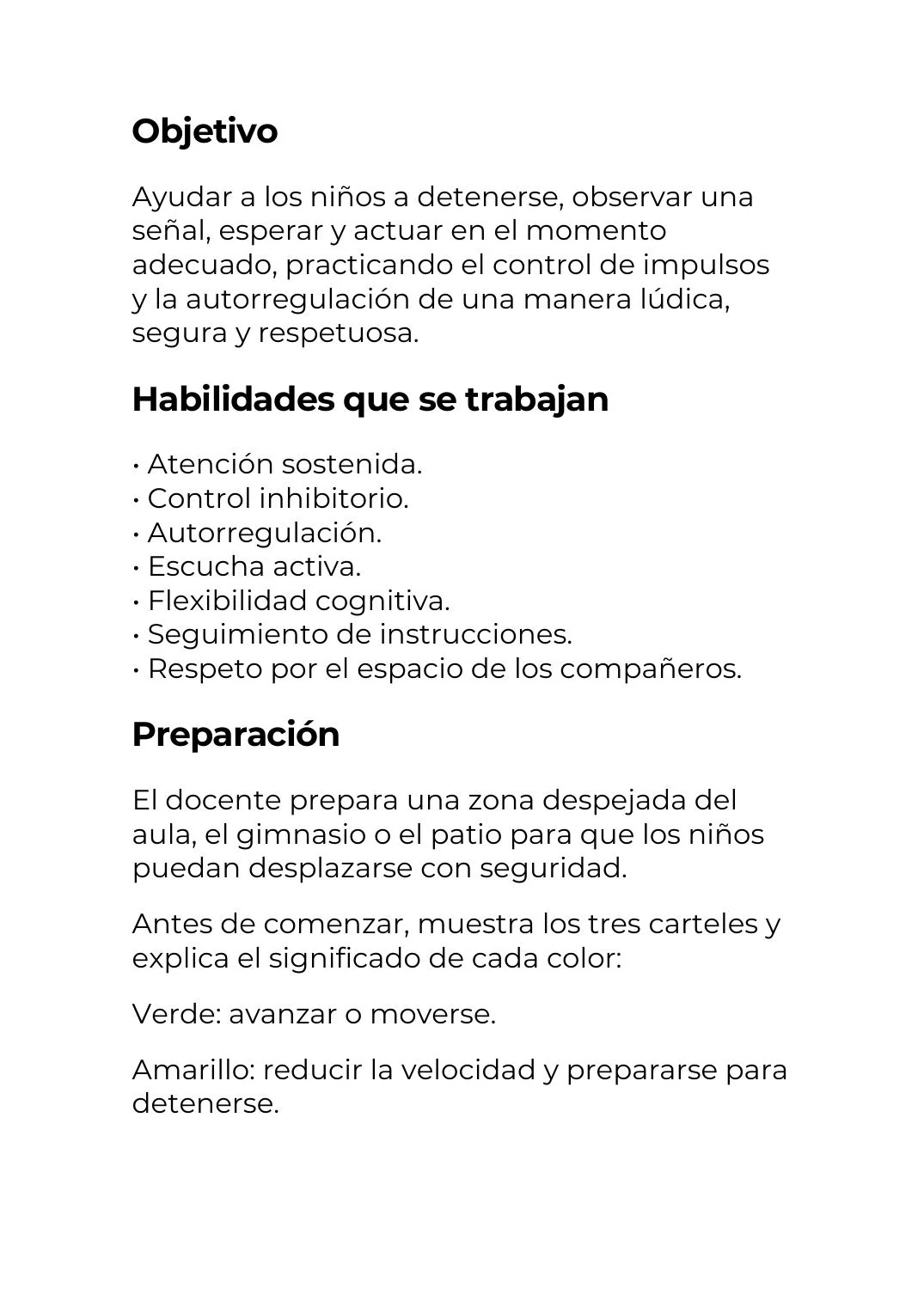 Segunda página interior de El semáforo en movimiento