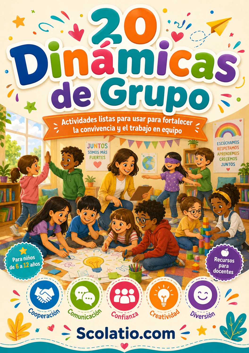 20 dinámicas de grupo para escolares de 6 a 12 años