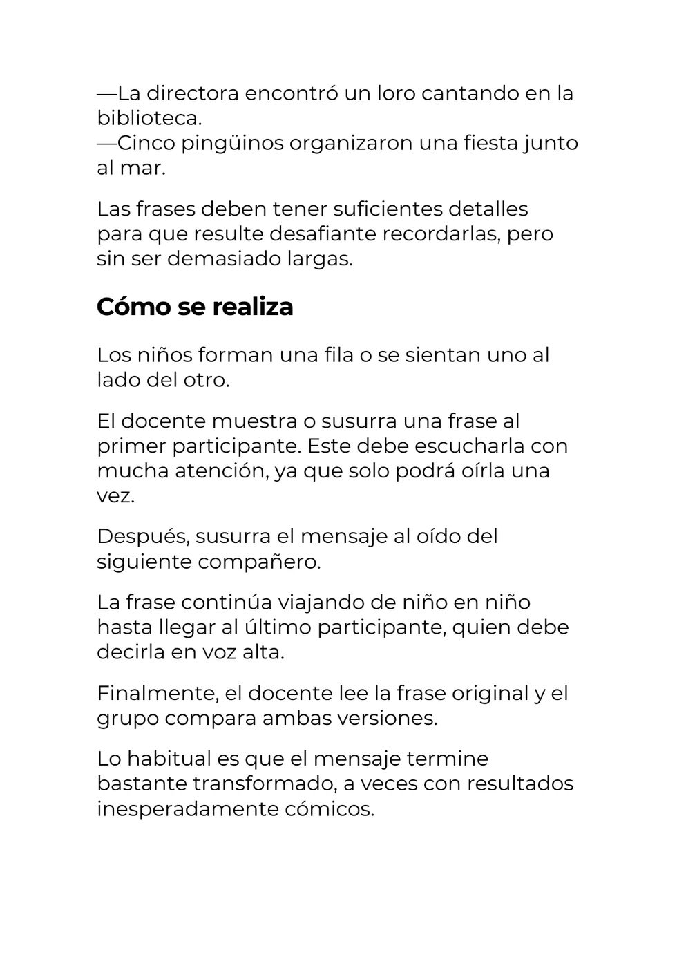 Segunda página interior de El mensaje viajero