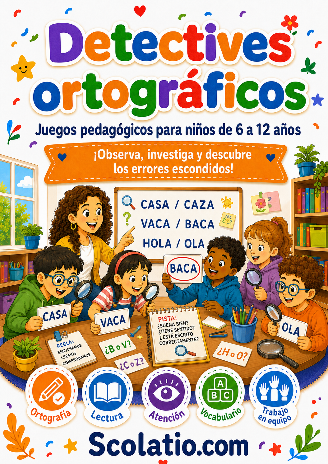 Portada de Dinámica - Detectives ortográficos