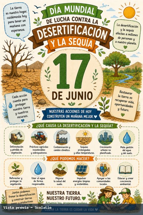 Portada de Día Mundial de la Lucha Contra la Destertificación y la Sequía