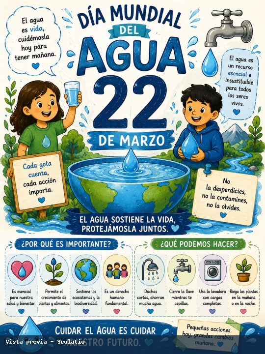 Portada de Día Mundial del Agua