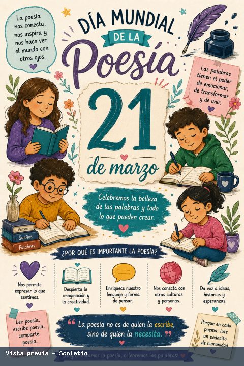 Portada de Día Mundial de la Poesía