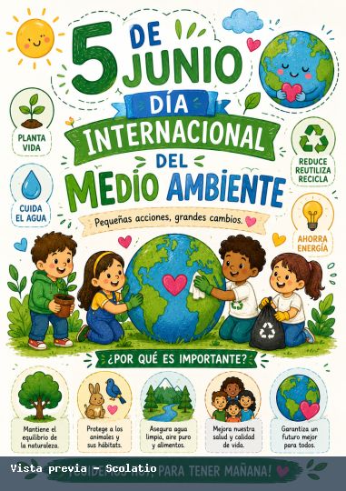 Portada de Día Internacional del Medio Ambiente