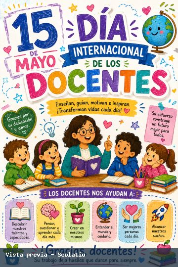 Portada de Día Internacional de los Docentes