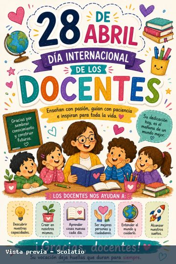 Portada de Día Internacional de los Docentes