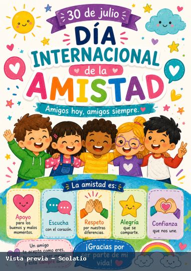 Portada de Día Internacional de la Amistad