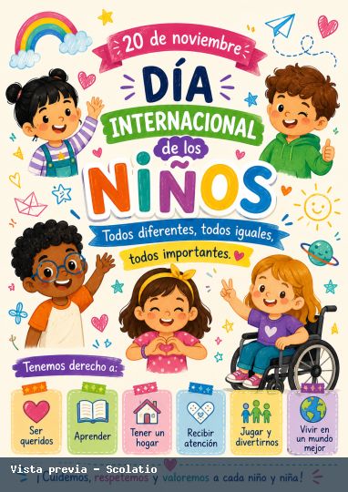 Portada de Día Internacional de los Niños