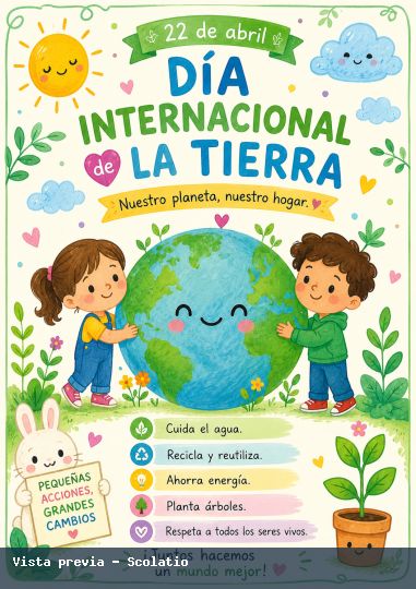 Portada de Día Internacional de la Tierra