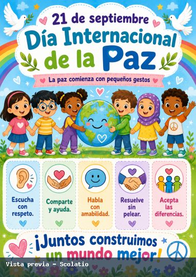 Portada de Día Internacional de la Paz