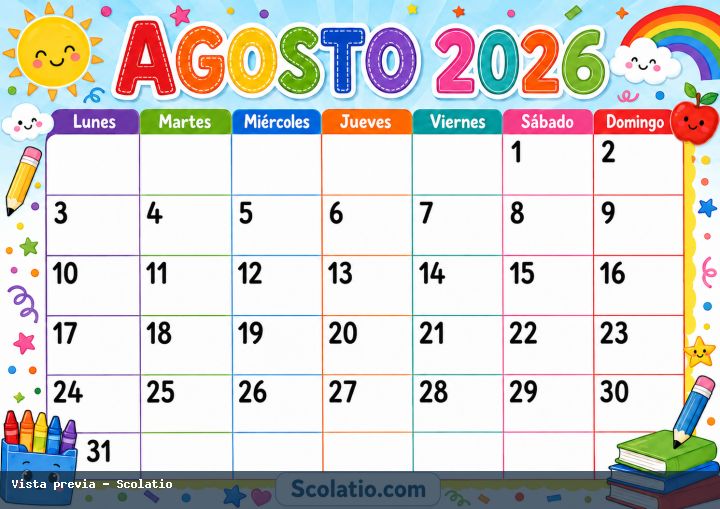 Portada de Agosto 2026