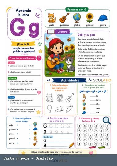 Portada de Letra G