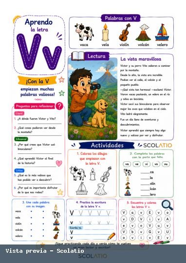 Portada de Letra V