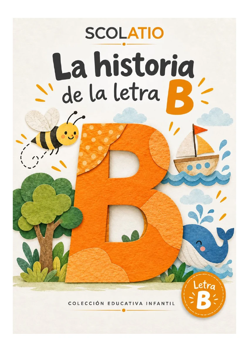 Portada del cuaderno La historia de la letra B, extraída del PDF