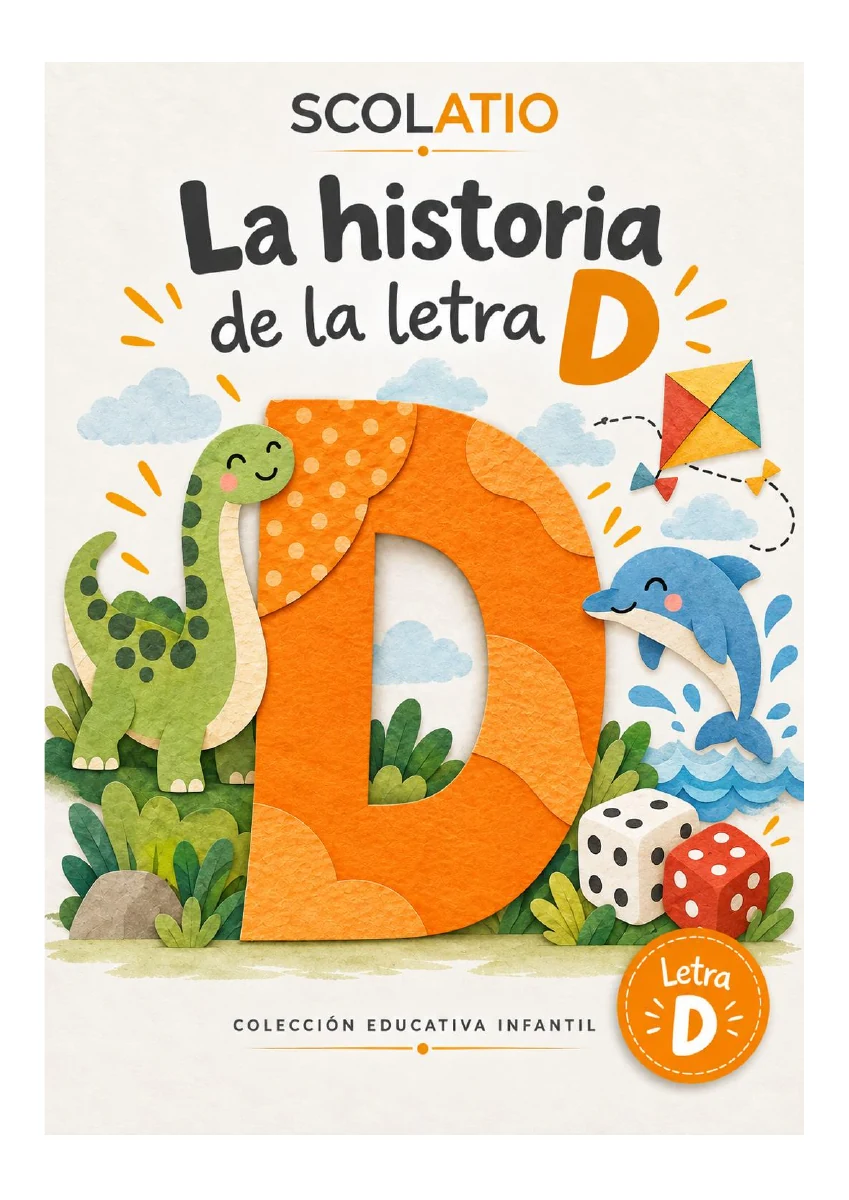 Portada del cuaderno La historia de la letra D, extraída del PDF