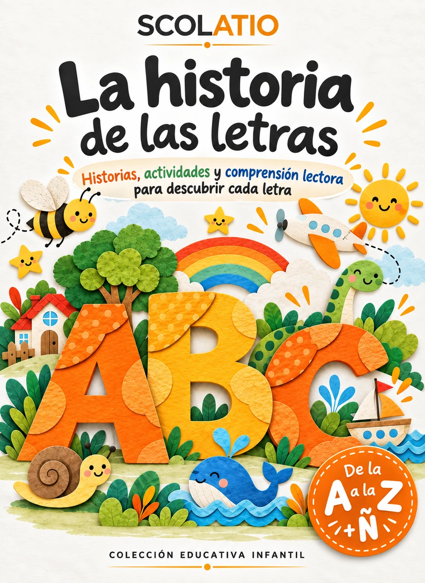 Portada de la colección La historia de las letras de Scolatio