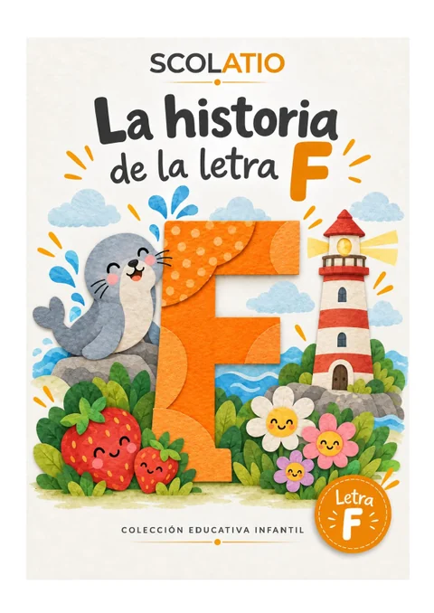Portada original de La historia de la letra F