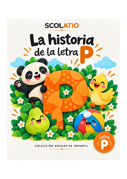 Portada original de La historia de la letra P