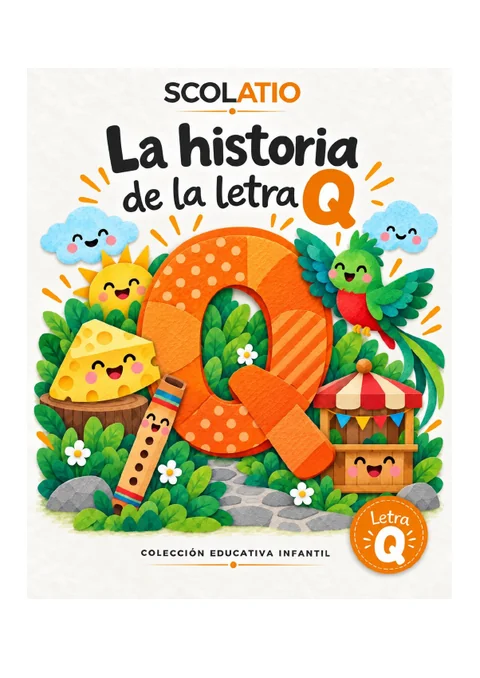 Portada original de La historia de la letra Q