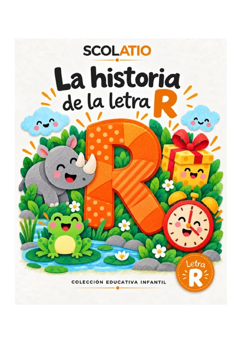 Portada original de La historia de la letra R
