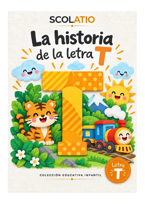 Portada original de La historia de la letra T
