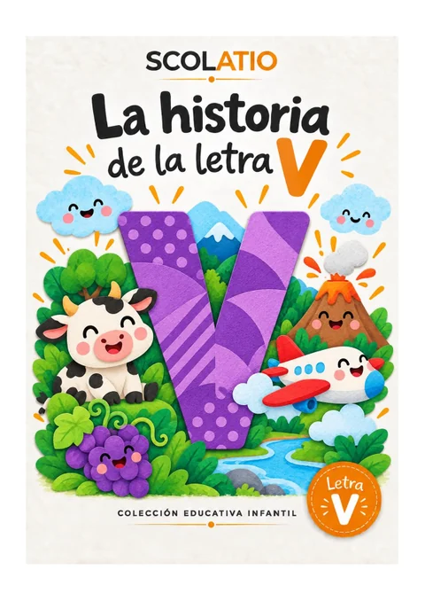 Portada original de La historia de la letra V